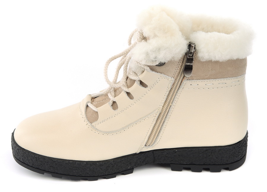 женские ботинки натуральная кожа натуральный мех gugu германия