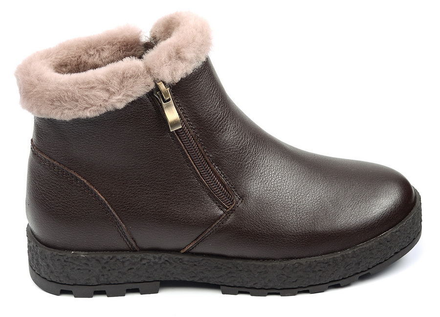 женские ботинки натуральная кожа натуральный мех gugu германия