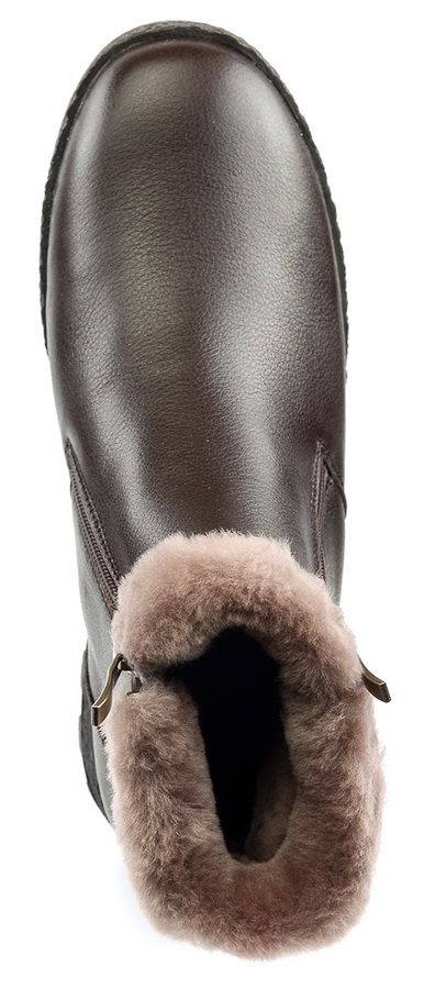 женские ботинки натуральная кожа натуральный мех gugu германия