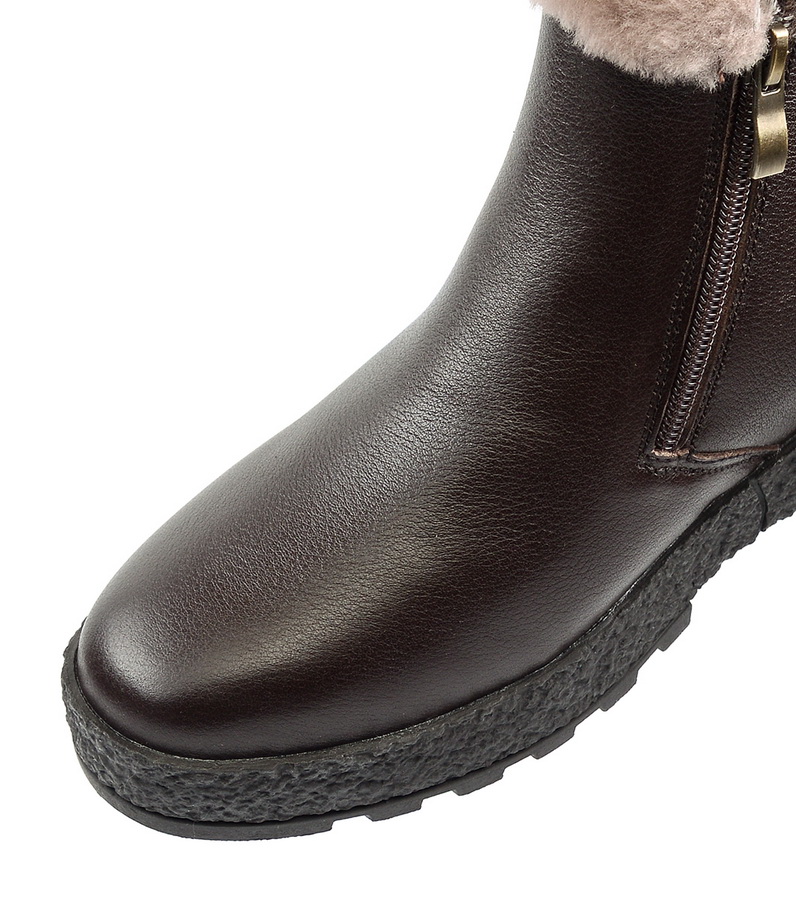 женские ботинки натуральная кожа натуральный мех gugu германия