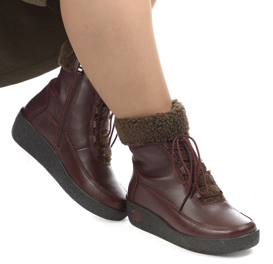 женские ботинки натуральная кожа натуральный мех gugu германия