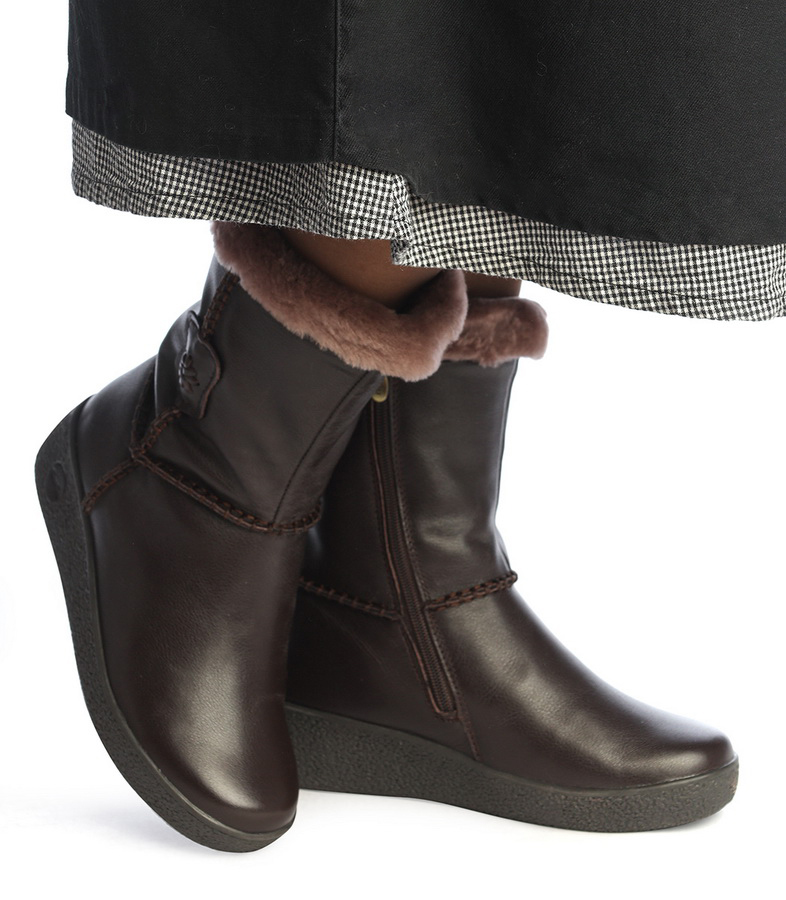 женские сапоги натуральная кожа натуральный мех gugu германия