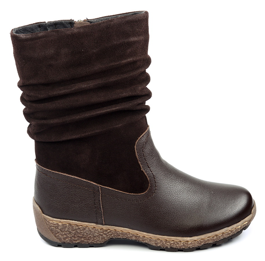 женские сапоги натуральная кожа и замша  натуральный мех gugu германия