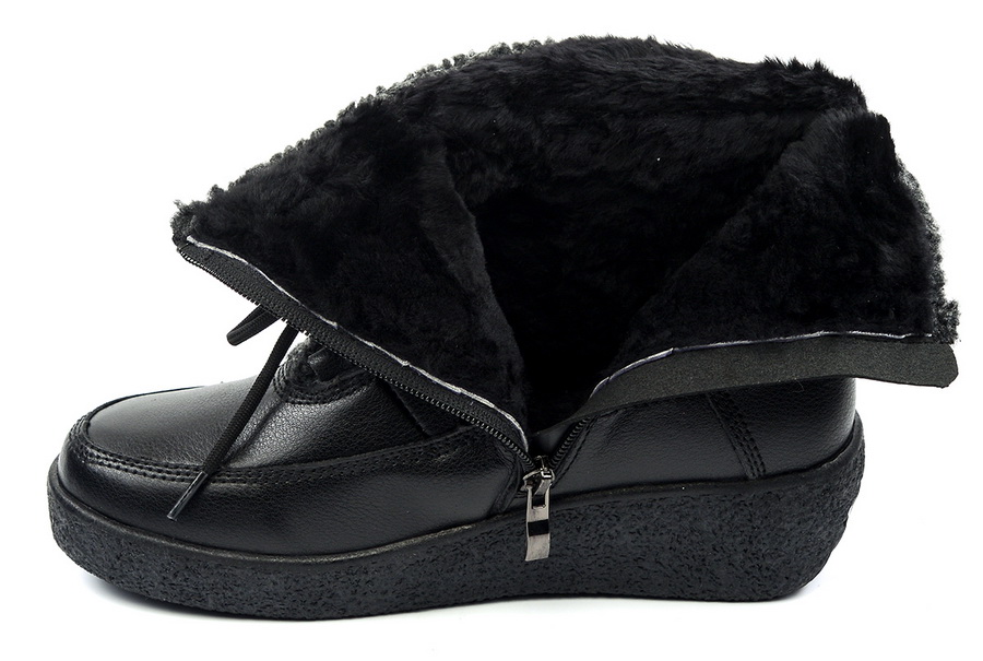 женские ботинки натуральная кожа натуральный мех gugu германия