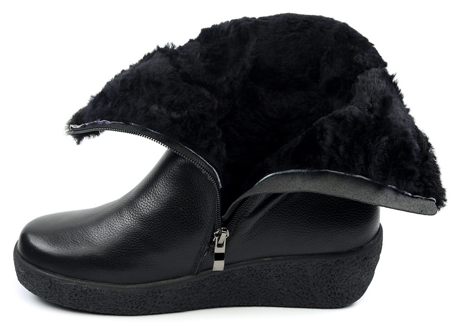 женские сапоги натуральная кожа натуральный мех gugu германия