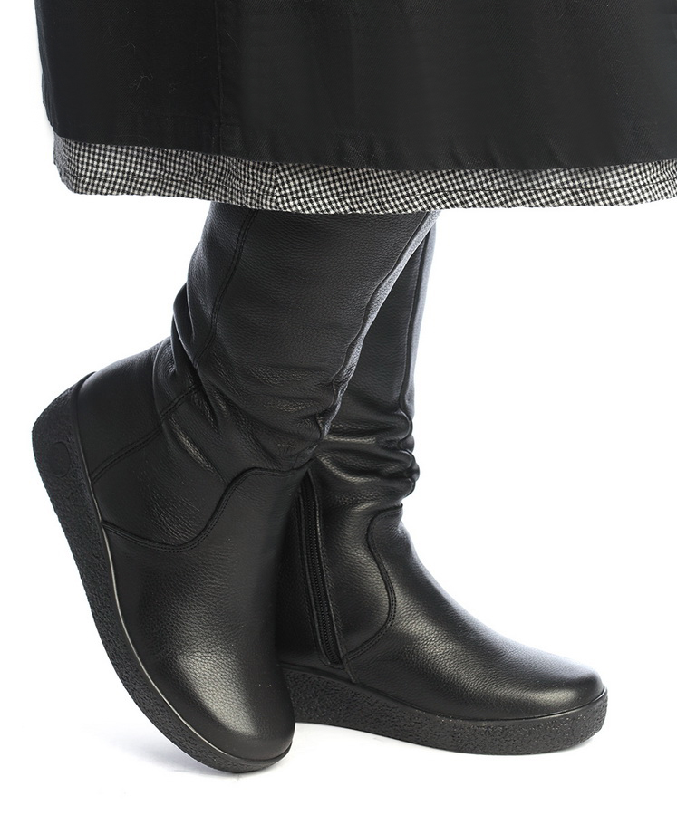 женские сапоги натуральная кожа натуральный мех gugu германия