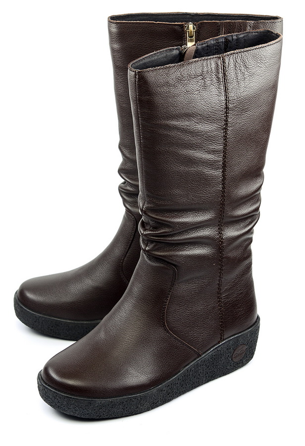 женские сапоги натуральная кожа натуральный мех gugu германия