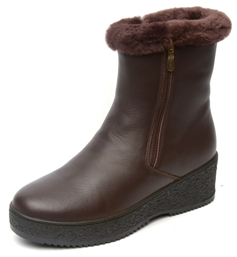 женские сапоги натуральная кожа натуральный мех gugu германия