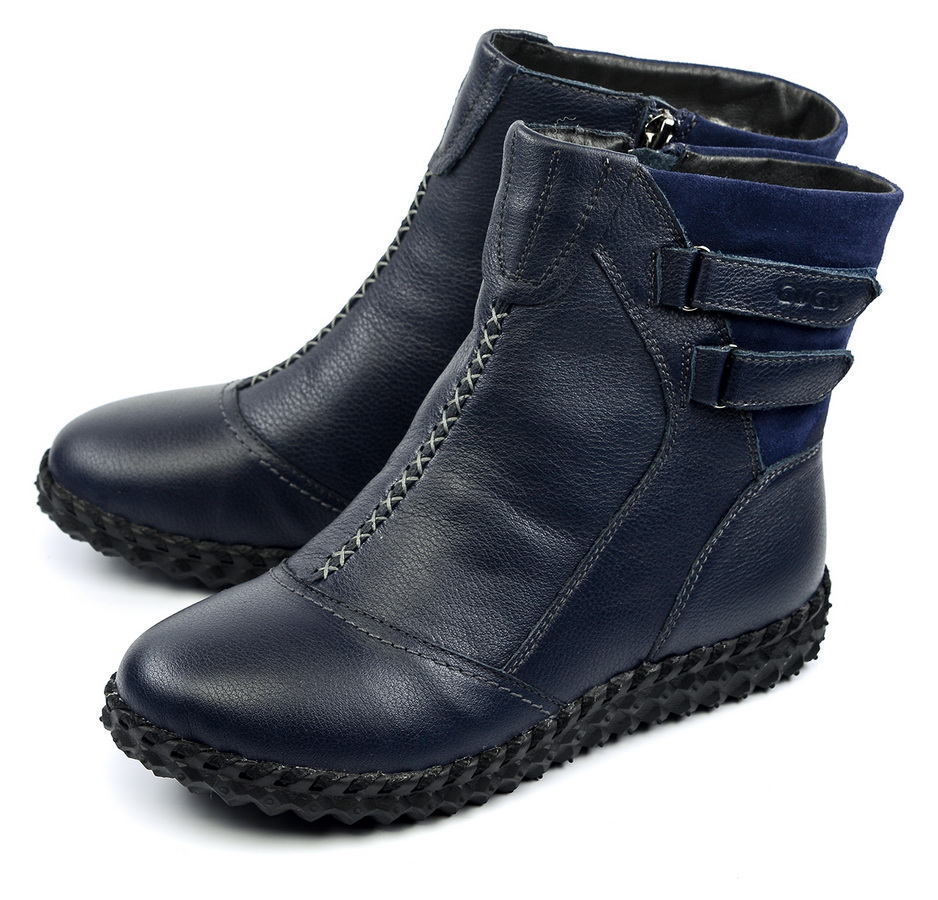 женские полусапоги натуральная кожа натуральный мех gugu германия