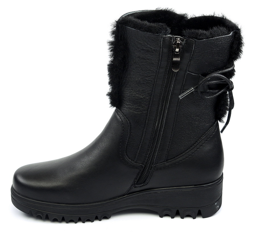 женские сапоги натуральная кожа+дубленка натуральный мех gugu германия