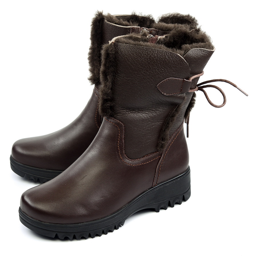 женские сапоги натуральная кожа+дубленка натуральный мех gugu германия