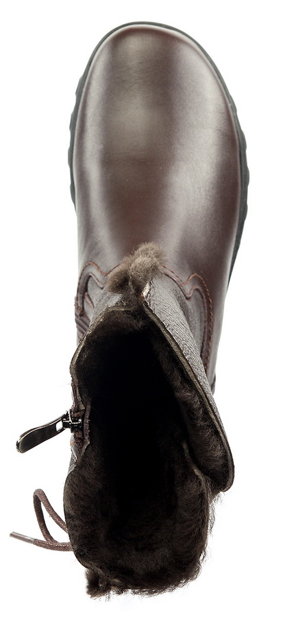 женские сапоги натуральная кожа+дубленка натуральный мех gugu германия