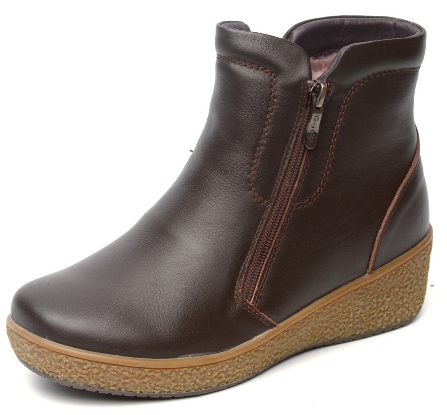 женские ботинки натуральная кожа натуральный мех gugu германия