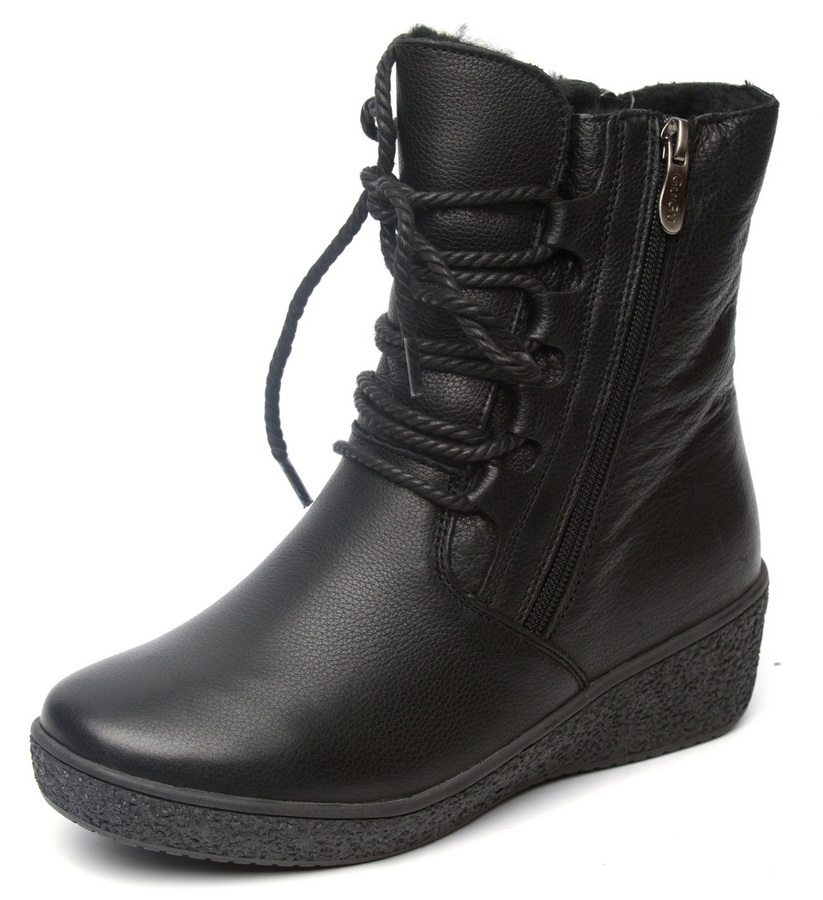 женские ботинки натуральная кожа натуральный мех gugu германия