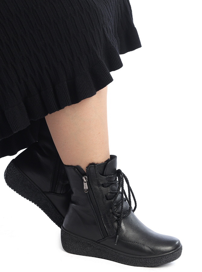 женские ботинки натуральная кожа натуральный мех gugu германия