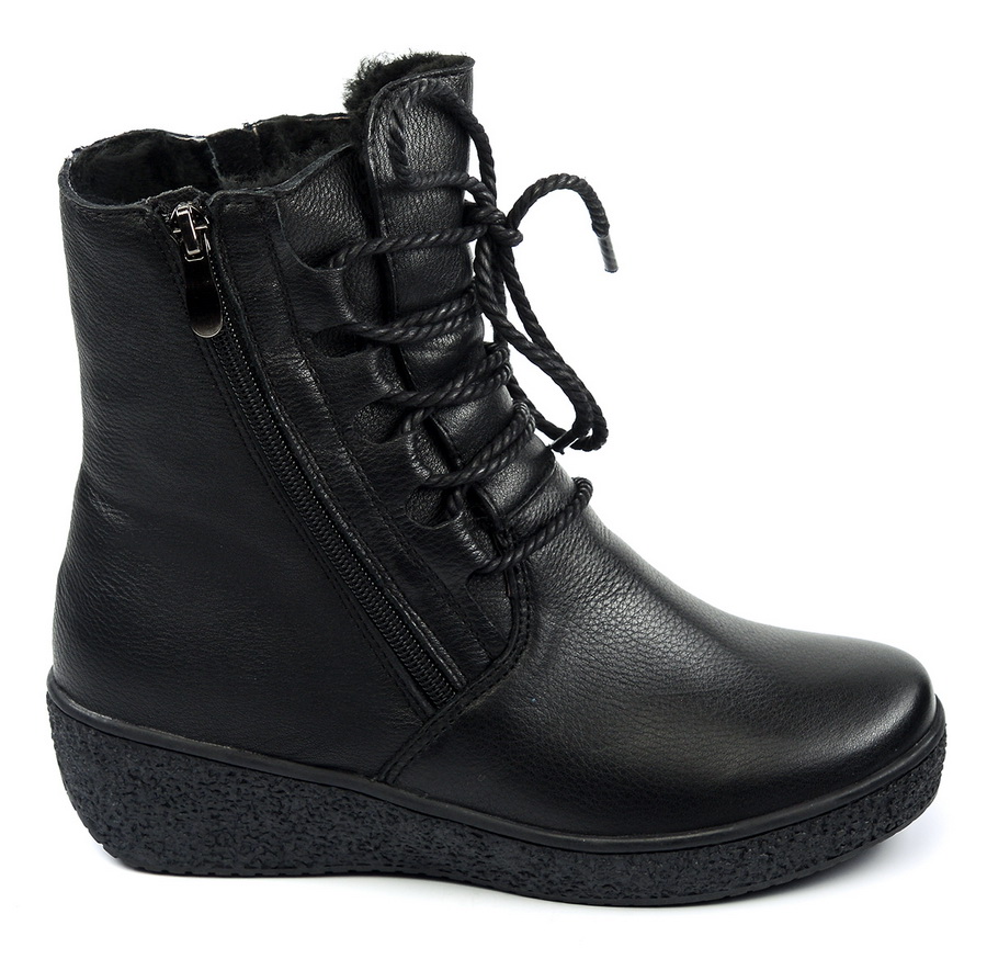 женские ботинки натуральная кожа натуральный мех gugu германия