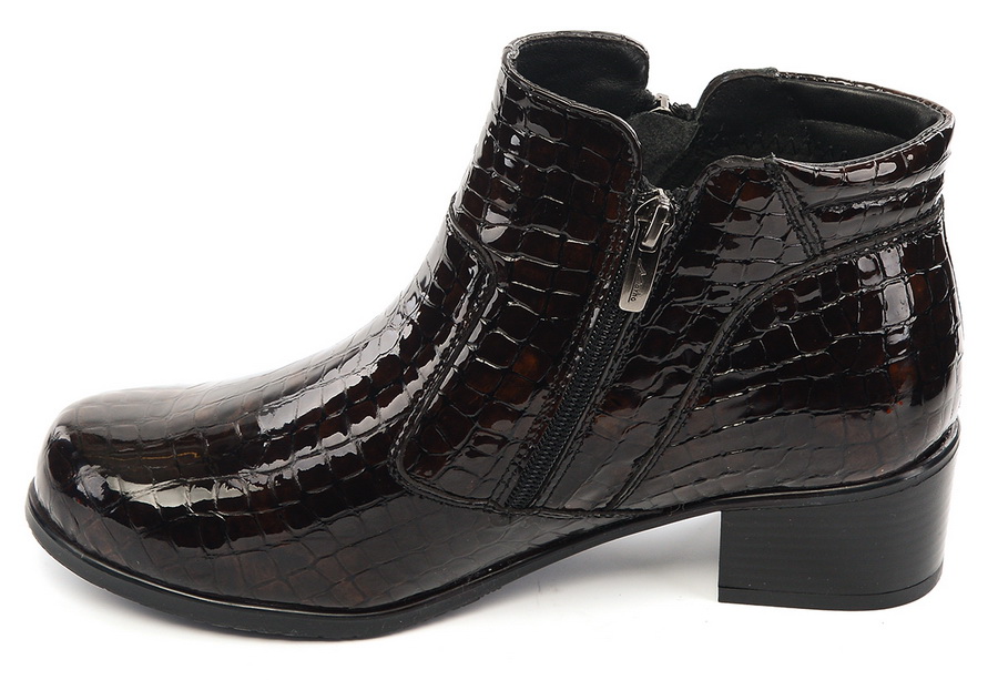 женские ботинки натуральная кожа-лак / байка марко беларусь