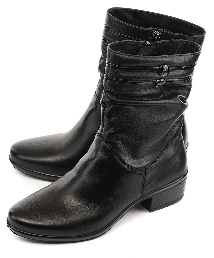 женские полусапоги натуральная кожа-лак / байка марко беларусь