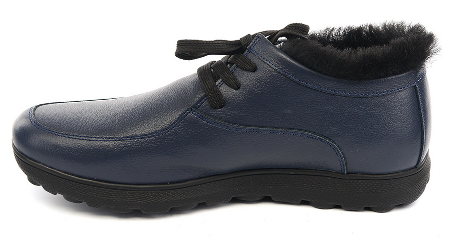 мужские ботинки  натуральная кожа / натуральный мех corvetto