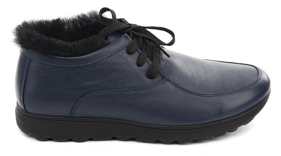 мужские ботинки  натуральная кожа / натуральный мех corvetto