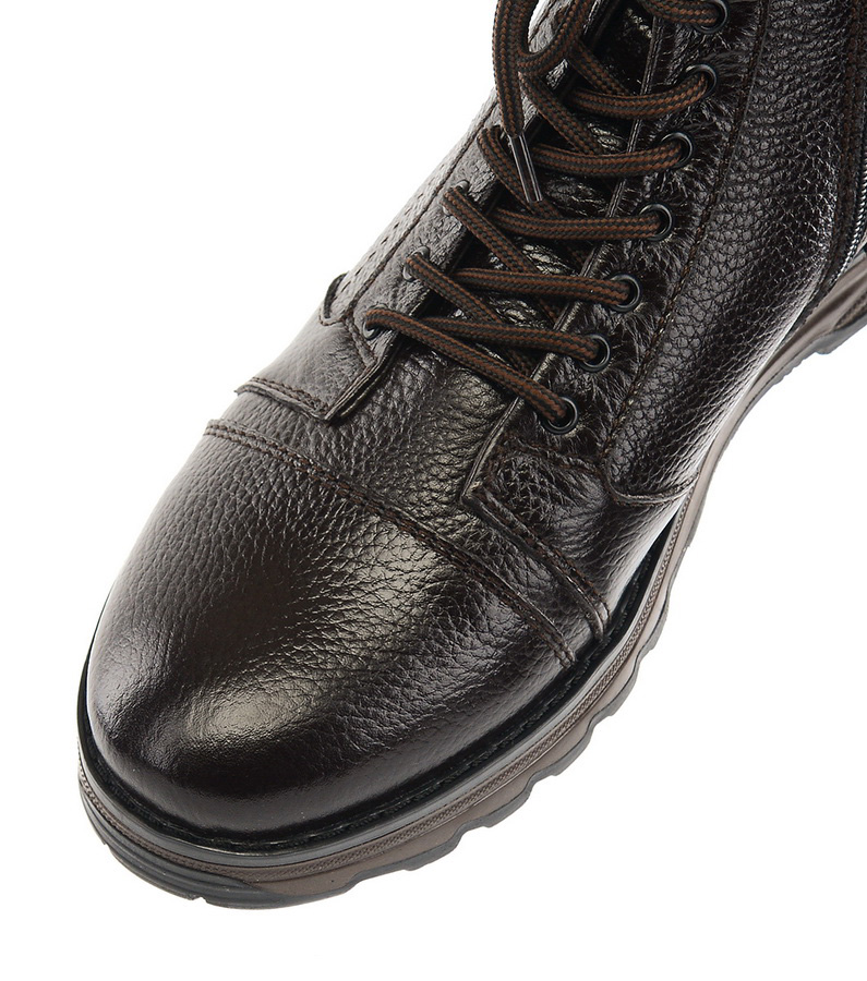 мужские ботинки  натуральная кожа / натуральный мех corvetto