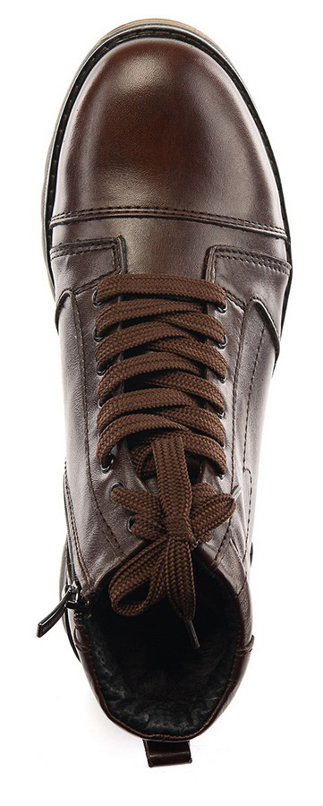 мужские ботинки  натуральная кожа / натуральный мех corvetto