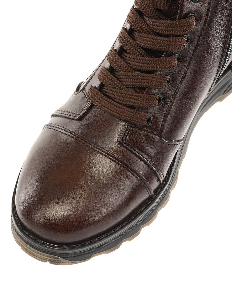 мужские ботинки  натуральная кожа / натуральный мех corvetto