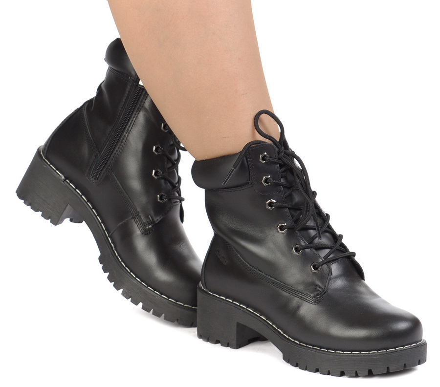 женские ботинки натуральная кожа/ натуральный мех gugu германия