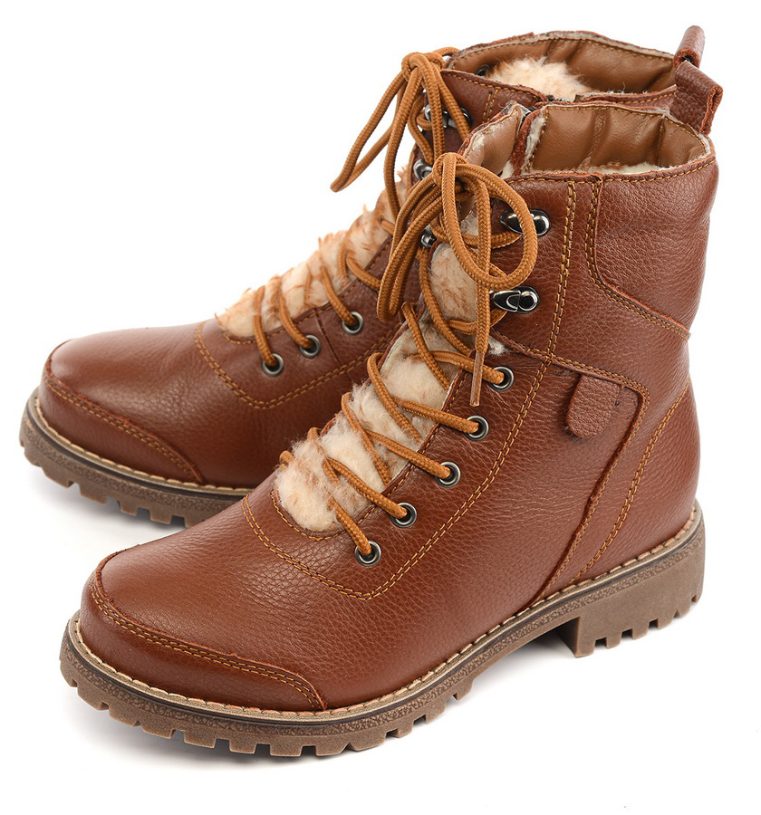 женские ботинки натуральная кожа натуральный мех gugu германия