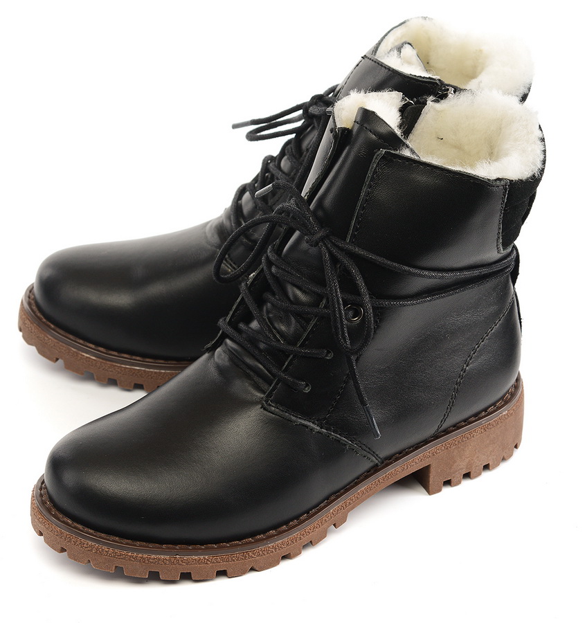 женские ботинки натуральная кожа натуральный мех gugu германия