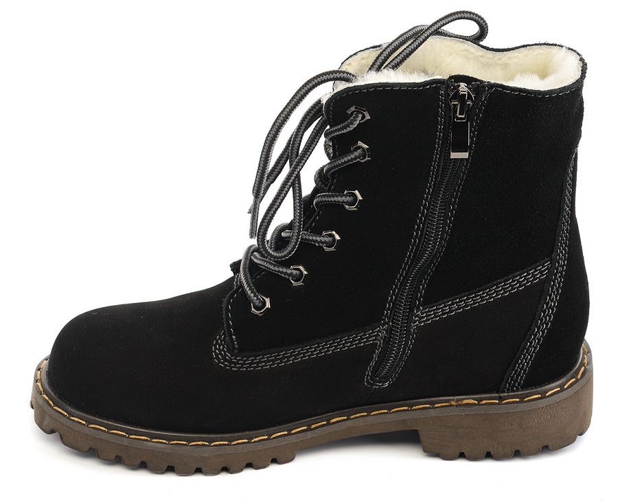 женские ботинки натуральная кожа (замша)  натуральный мех gugu германия