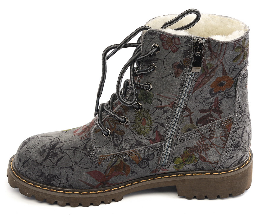 женские ботинки натуральная кожа натуральный мех gugu германия