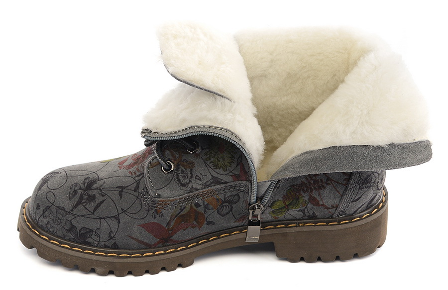 женские ботинки натуральная кожа натуральный мех gugu германия