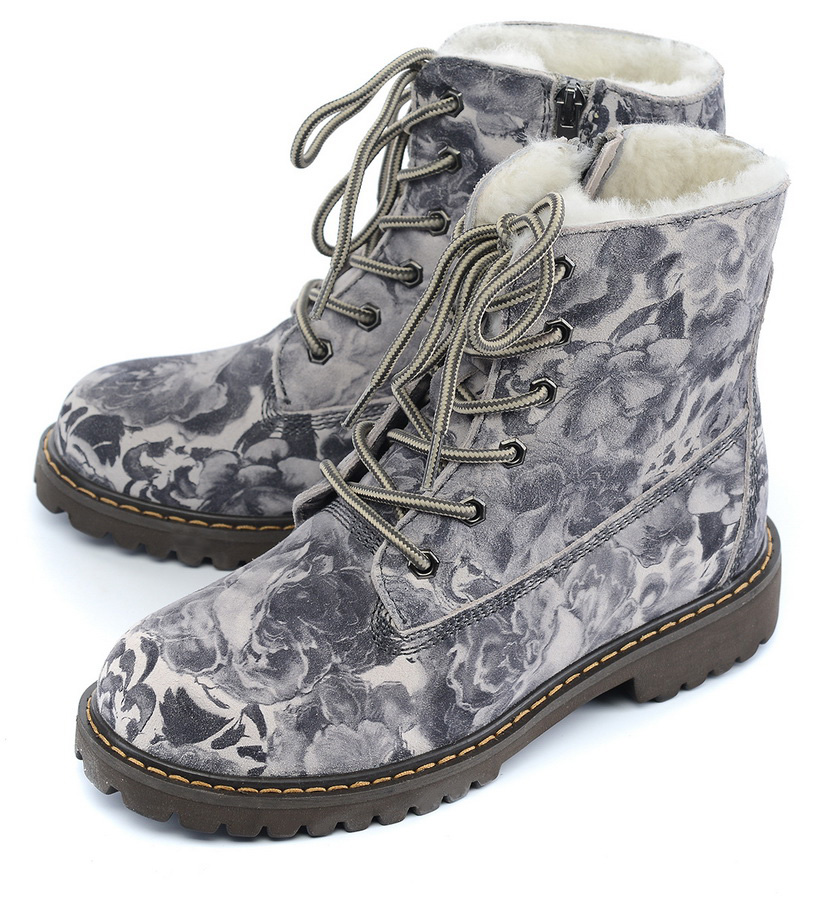 женские ботинки натуральная кожа натуральный мех gugu германия