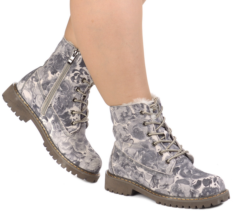 женские ботинки натуральная кожа натуральный мех gugu германия