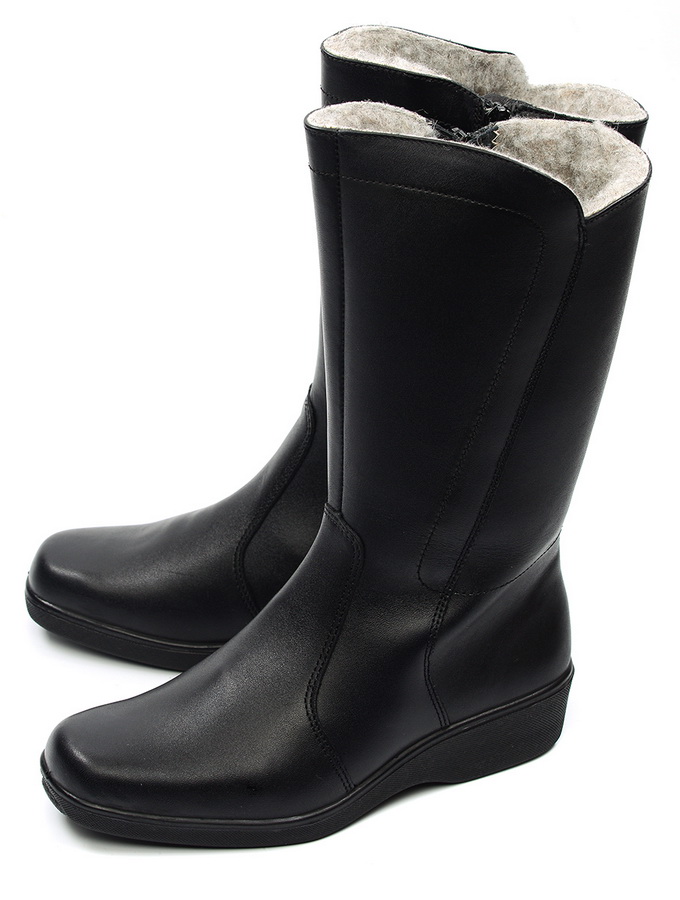 женские сапоги натуральная кожа / шерсть отико беларусь