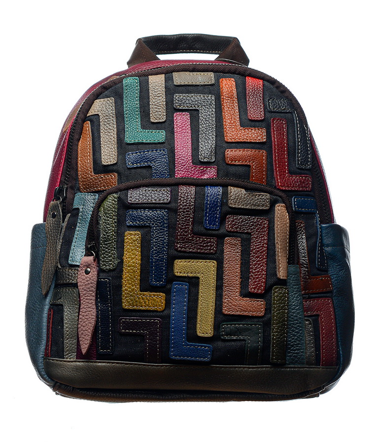 женский рюкзак натуральная кожа kikilok корея