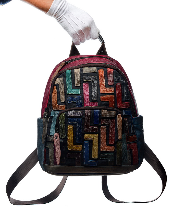 женский рюкзак натуральная кожа kikilok корея