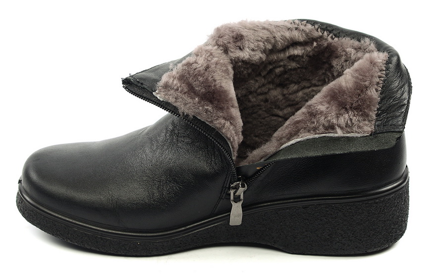 женские полусапоги натуральная кожа / натуральный мех росвест россия