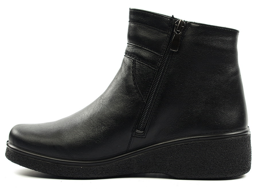 женские полусапоги натуральная кожа / полушерсть росвест россия