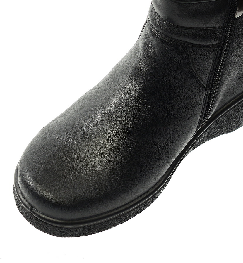 женские полусапоги натуральная кожа / полушерсть росвест россия