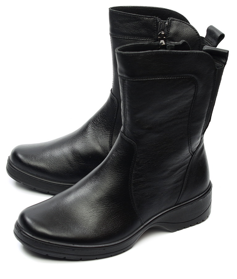 женские полусапоги натуральная кожа / шерсть росвест россия