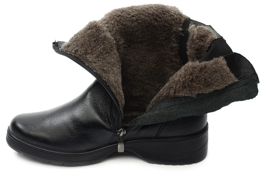 женские полусапоги натуральная кожа / шерсть росвест россия