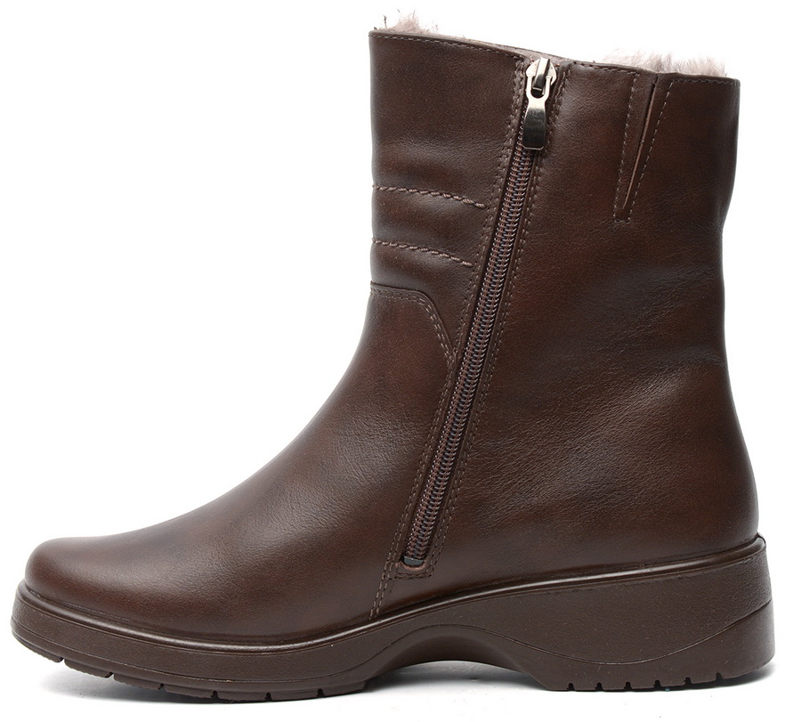 женские полусапоги натуральная кожа / натуральный мех росвест россия