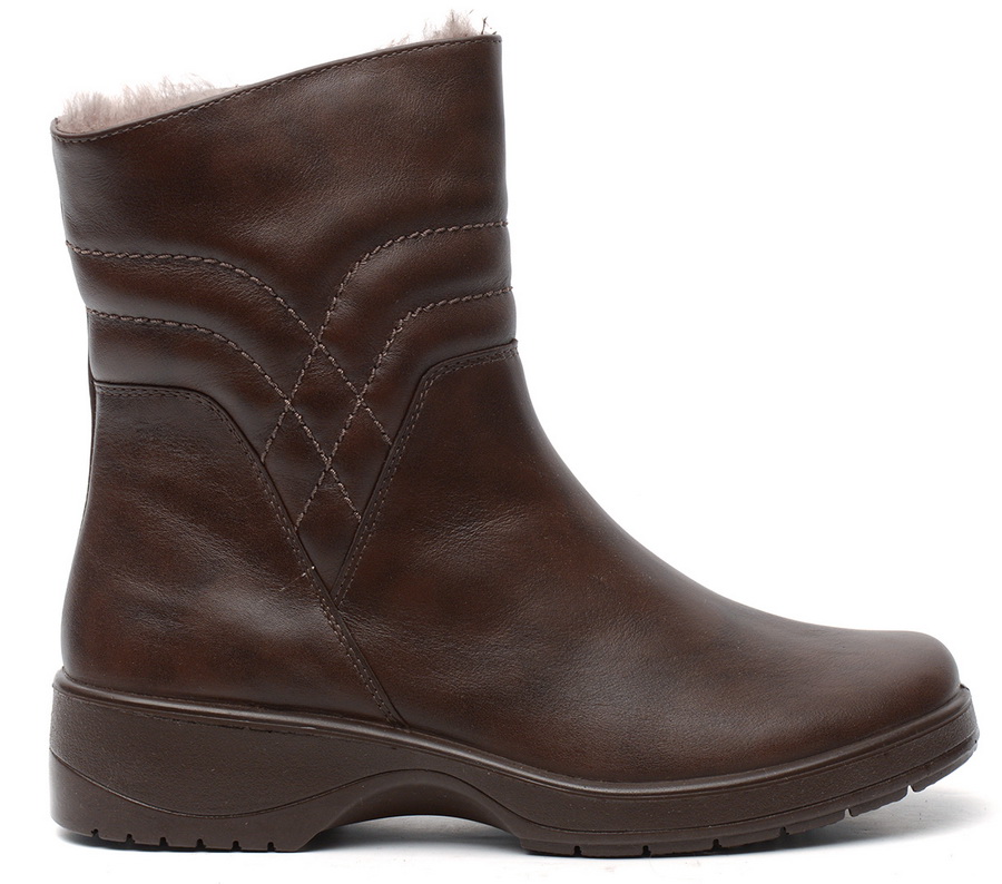 женские полусапоги натуральная кожа / натуральный мех росвест россия