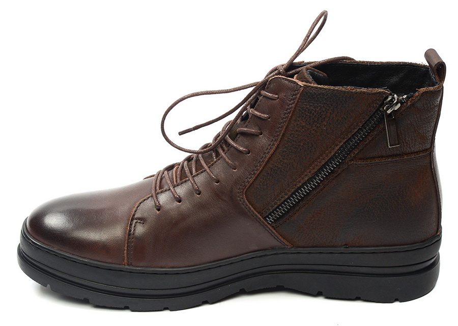 мужские ботинки натуральная кожа / натуральный мех gugu германия