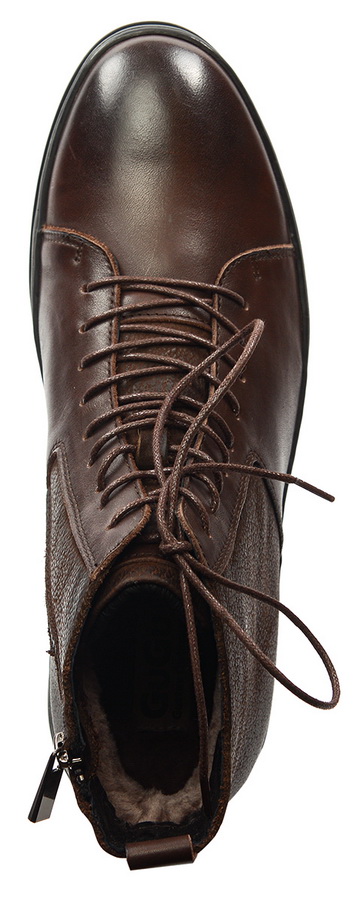 мужские ботинки натуральная кожа / натуральный мех gugu германия