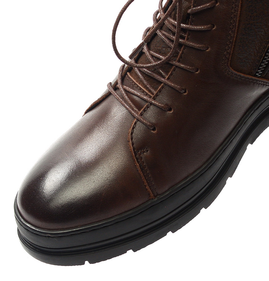 мужские ботинки натуральная кожа / натуральный мех gugu германия