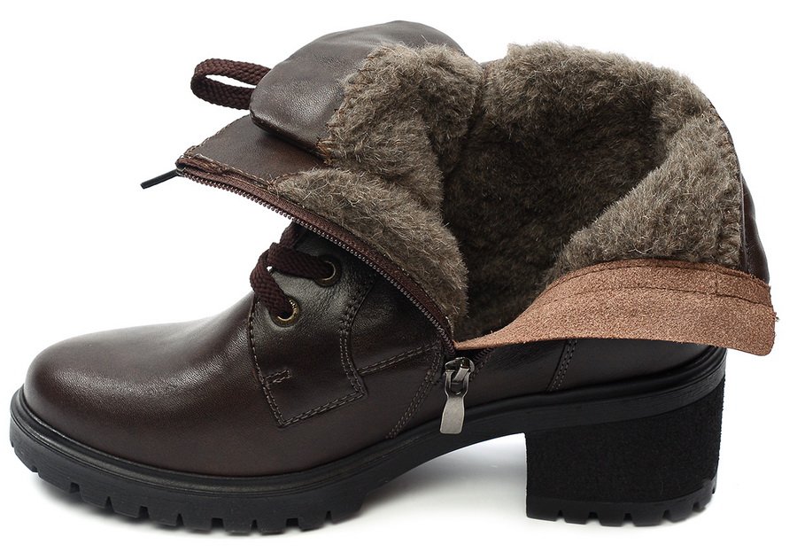 женские ботинки натуральная кожа / шерсть росвест россия