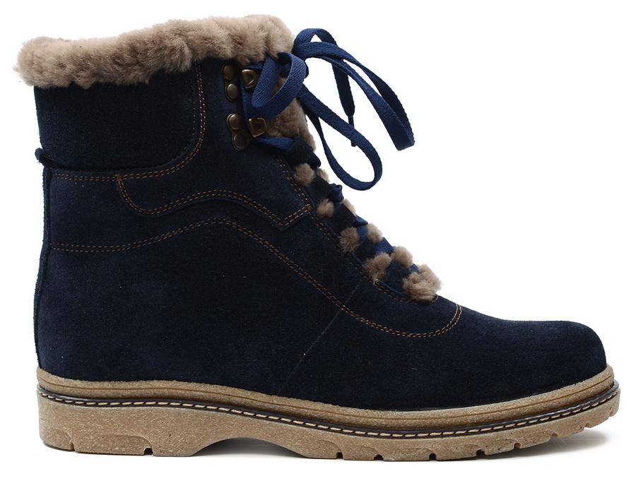 женские ботинки натуральная кожа (замша) / шерсть марко беларусь